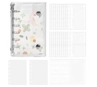 Sticker Binder, Transparent Albums and Folders, Stickers Folder with Double Secure Closure, Suitable for Planner, Scrapbook, Journal, Card, File and Document