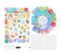 Sticker Book - Busy Activity Book for Learning Fun | Soft Felt Reusable Pages with Educational Activities, Travel Sensory, Toy for Kids Development and Holiday Gift Giving