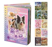 Sticker Book - Cute Scrapbooking Sets For Pets | Aesthetic Sticker Pack For Dogs And Cats - Creative Fun Activity Book, Colorful Decorative Sticker