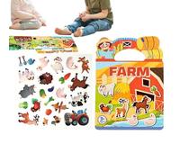 Sticker Book - PP | Reusable Dinosaurs Jelly Stickers For, Sticker Book Quiet Toy | Fine Motor Skills Early Learning Cartoon Kids Toy For Boys Girls 3 To 6 Years Living Room Travel