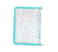 Sticker Book Transparent, Compact Design, 25x18x3cm, Zipper Binder Organizer, Clear Refillable Binder, Multi-Purpose Use, for Journal, Card, School, Offices
