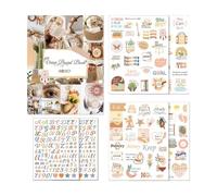 Sticker Booklets Artistic Decorative Stickers for Scrapbooking Journaling Art, Album, Bullets Journaling, Journal Scrapbooking Sticker