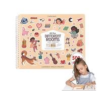 Sticker Books for Kids - 500+ Toys Games Coloring Pages - Creative Sticker Book for Kids - for Boys Girls Children Airplane Car Birthdays Christmas Holidays Party Trip Classroom