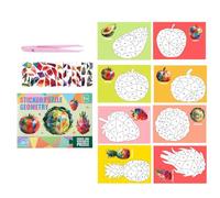 Sticker by Number Book - 8 Piece Educational Puzzle Activity Kit, Airplane Car Themes, Screen Free Creative Entertainment for Boys Girls | Educational Home School Travel Boys Girls Airplane Car