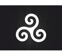 Sticker Car Sticker Celtic Flag Brittany Triskel Celtic Triskele