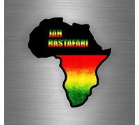Sticker Car Sticker Jamaican Flag Reggae One Love Rasta Lion ref24