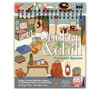 Sticker & Chill - Personal Spaces - Relax and Unwind with Repositionable Stickers - for Teens and Adults