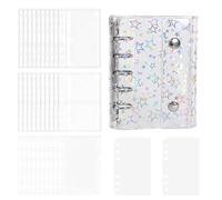 Sticker Collecting Binder Book - Lock Seal Holographic Storage Album, Portable Organizer for Study Cards Hand Drawn Notes Decoration|School Use Dorm Room Bedroom Travel Classroom Hobby Craft Kids
