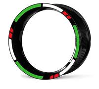 Sticker Complete Set Motorcycle Sticker Wheel Stripe Rim Decal for Vespa GTS 125 250 300 GTS125 GTS250 GTS300 Super Reflective Wheel Stickers Reflective Rim Decal(Color 4)
