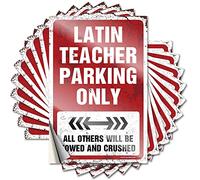 Sticker Core Guest Waterproof - Latin Teacher Parking Only Bottle Self Adhesive Decal for Christmas Use(8X12CM)