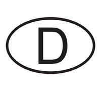 Sticker / Decal - JDM - Die cut - German Country D Code Bumper Sticker 139mmX88mm