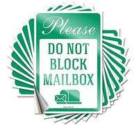 Sticker - Dental Decor Please Do Not Block Mailbox Wall Peel and Stick