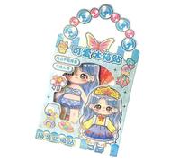 Sticker Dress up Books | Princess Reusable Dress up Stickers Fashion Activity Book | Sticker Book Waterproof Multiple Outfit Sticker Pad for Girls