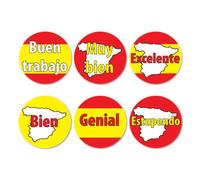 Sticker Factory Spanish Language Reward Stickers. 880 x 15mm stickers per pack.