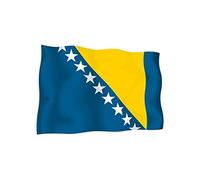 Sticker Flag Bosnia Bosnian Exterior Car Vinyl Bike