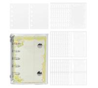 Sticker Folder - Blank Transparent Holographic Clear Scrapbook Covers Storage Double Lock Stickers | Stickr Storage Album for Planners, Diaries, Cards, Files,