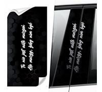 Sticker for car posts PREMIUM 3D film This is not auto dream, car stickers, self-adhesive, waterproof and UV, masks scratches, precision cut, black matt/flash