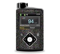 Sticker for Medtronic Minimed Insulin Pump Sparkling Glitter Colour Golden Knight