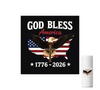 Sticker for Rear Glass 'Car, Patriotic Decoration, Resistant to All Atmospheric Agents - Decal for Windshield America Country 250° - for Sedan SUV Camper Portable