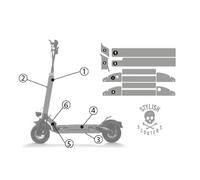 Sticker for Smartgyro Electric Scooter Model (RedDCspeed) (Scooter Not Included)