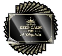 Sticker Funny Home Decor | Badass Laptop Keep Calm I'm A Physicist for Math(8X12CM)
