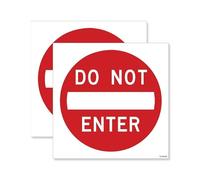 Sticker Gold - Do Not Enter Self Adhesive Stickers - Water Proof, Notice, Enrty Warning, SG444 (8cm (2 pack))