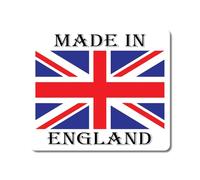 Sticker Gold - Made in England Union Jack Self Adhesive Stickers - Water Proof Decal - Great Britain, Flag, GB, UK, England St George SG403 (14cm x 12cm (1 Pack))