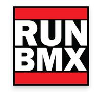 Sticker Gold - Run BMX Sticker - 8cm - Classic GT, HARO, Mongoose, Burner, Fun Decal SG091