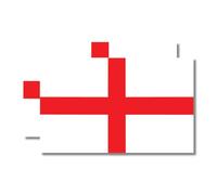 Sticker Gold - St Georges Flag Self Adhesive Stickers - Water Proof Decal - Great Britain, GB, England, UK, Car Van Window Stickers SG184 (10cm x 6cm (2 Pack))