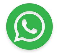 Sticker Gold - Whatsapp Round Icon Self Adhesive Stickers - 3 Size Options - Social Media Work Van Shop Office Sign Graphics Advertising Decal (12cm (1 Pack))