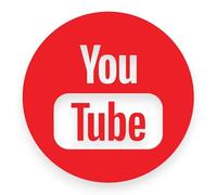 Sticker Gold - YouTube Round Icon Self Adhesive Stickers - 3 Size Options - Social Media Work Van Shop Office Sign Graphics Advertising Decal (12cm (1 Pack))