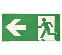 Sticker Green 148 x 297 mm Rescue Route Left