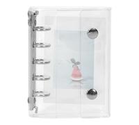 Sticker Heft - Wiederverwendbares Sticker Aufbewahrungsbuch | Ästhetisches Notizbuch - PVC Transparent 9.5x12.5cm M5 5-Ringe Leichtgewicht 65g für Scrapbook Journaling Reisen Schule Zuhause
