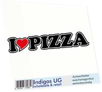 Sticker I Love Heart Bumper Sticker 15 cm I LOVE PIZZA
