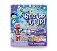 Sticker It Up! - Dinos Go to Space - Repositionable Stickers with 8 Backgrounds & Over 300 Stickers - Mess Free and Travel Friendly for Kids Ages 3 a