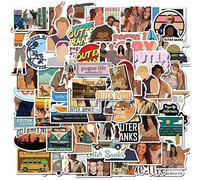 Sticker Junkies Outer Banks Stickers - 100Pcs Vinyl Waterproof Decals for Laptop, Water Bottle, Bike, Car, Motorcycle, Bumper, Luggage, Skateboard, Graffiti, TV Show Fans