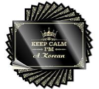 Sticker - Keep Calm I'm A Korean Car for Outside of Funny Alcohol Rear