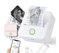 Sticker Maker Machine - Mini Printer Sticker - Portable Thermal Printer for iPhone & Android - Bluetooth Mini Photo & Label Printer - Inkless Colour Mini Thermal Sticker Maker for Phone
