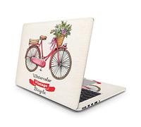 Sticker Master Vintage Bicycle Laptop Vinyl Sticker Skin Cover 13 14 15 Inch Notebook Decal for MacBook Asus Acer Hp Lenovo Huawei Dell Ms Toshiba 15.6 inch (38x27 cm)