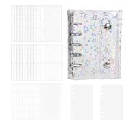 Sticker Organiser Folder, Empty Clear Holographic, Sticker Storage Album, for Study Notes, Hand-Drawn Cards, Girls, Students, Children, Teenagers, Travel, School, Dorm, Bedroom