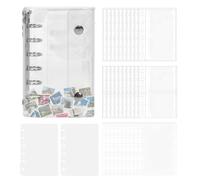 Sticker Organizer Binder - Clear Album Storage Sleeves, Double-Lock Collecting Book with Transparent Durable Pages | Perfect for Journal Card File Documents Scrapbook Collection