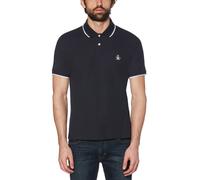 Sticker Pete Organic Cotton Polo Shirt In Dark Sapphire