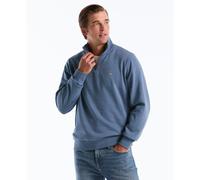 Sticker Pete Quarter Zip Sweatshirt In Copen Blue