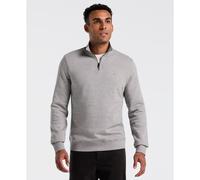 Sticker Pete Quarter Zip Sweatshirt In Rain Heather