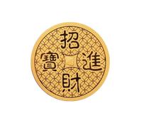 Sticker Phone Decal - Gold Foil Lucky Charm Stickers, Wealth Phone Sticker | Mini Size Decal with Buddhist Pattern Feature, Perfect for Mobile Cases, Wallets, Laptops, Ideal for