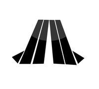 Sticker Pillar Posts Door Compatible With A4 B8 For B8.5 S4 2009 2010 2011 2012 2013 2014 2015 6pcs Door Window Polished Pillar Posts Sticker Molding Cover Trim