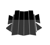 Sticker Pillar Posts Door Compatible With Mitsubishi For Eclipse For Cross 2018 2019 2020 2021 10PCS Glossy Black Pillar Post Door Window Column BC Trim Sticker Cover