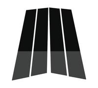 Sticker Pillar Posts Door Compatible With Opel For Astra K 2016 2017 2018 2019 4Pcs Car Window Trim Cover BC Column Sticker Polished Pillar Exterior Parts Accessories