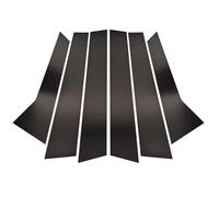 Sticker Pillar Posts Door Compatible With Porsche For Macan 2014-2022 Glossy Black Window Door Column B C Pillar Post Cover Trim Decoration Stickers Styling
