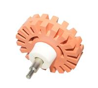 Sticker Removal Wheel - 100mm x 20mm Sticker Removal Wheel | Scratch Removal Tool | Pneumatic Cleaner Disc for Stripes | Rubber Drill Wheels Adhesive Pair